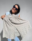 Plus Size Punkte-Bluse aus Baumwolle