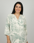 Bluse mit belebtem Druck