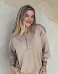 Banu Pullover mit Reißverschluss