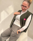 *SPECIAL* Teddy Weste mit Statement Gr. XS-XL