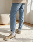 Mom Jeans in heller Waschung