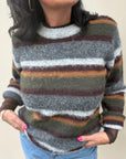 Pullover mit elegantem Streifenmuster