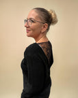 *SPECIAL* Pullover mit Spitzeneinsatz Gr. XS-M