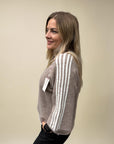 *SPECIAL* Pullover mit sportlichen Streifen