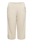 Caprihose in Creme