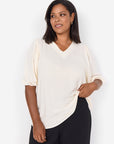 Basic Bluse mit 3/4 Ärmeln PLUS SIZE