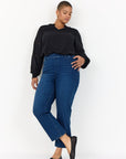 Plus Size Jeans in verkürzter Länge