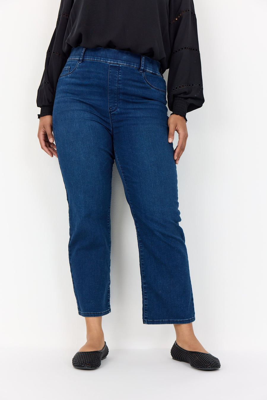 Plus Size Jeans in verkürzter Länge