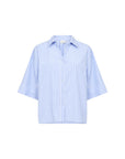 Gestreifte Plus Size Bluse