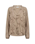 Plus Size Bluse mit Rüschendetails