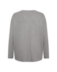 Plus Size Basic Langarmshirt in Grau