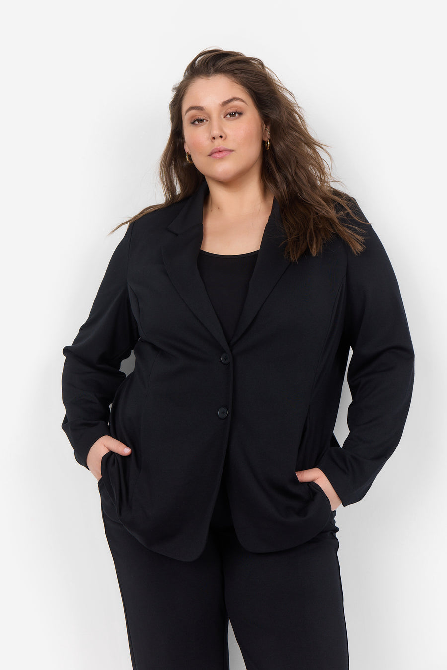 Stretch-Blazer in Schwarz NOOS