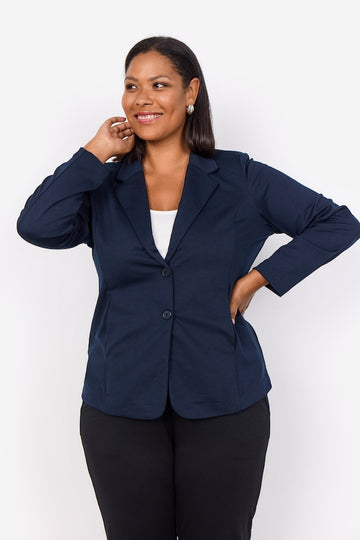 Stretch-Blazer in Navy PLUS SIZE