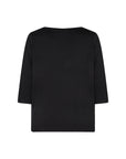 Shirt mit 3/4 Ärmeln in Schwarz