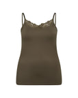 Spitzentop Plus Size in Khaki