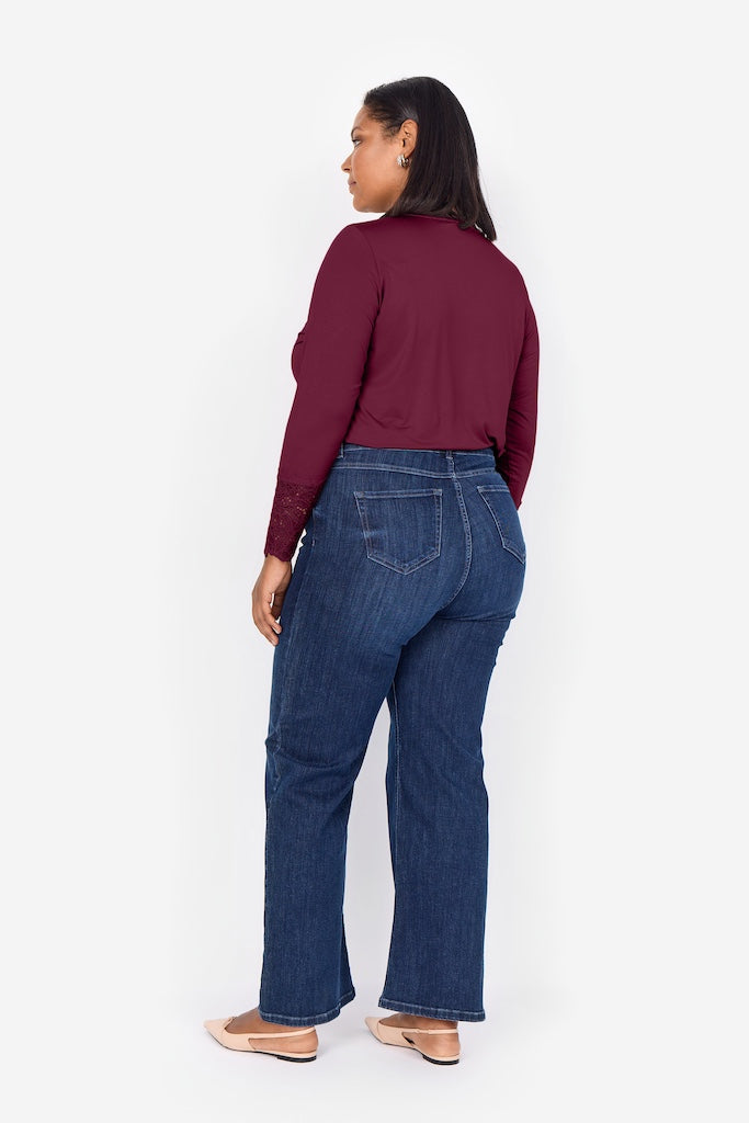 Longshirt Plus Size in Aubergine