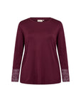 Longshirt Plus Size in Aubergine