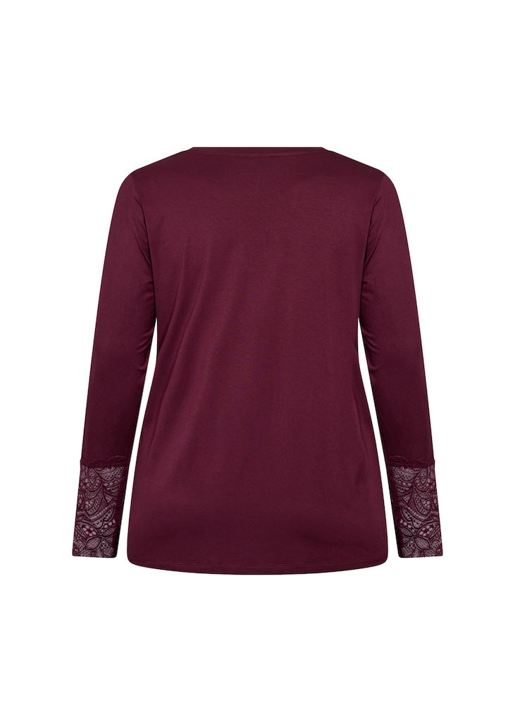 Longshirt Plus Size in Aubergine