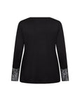 Longshirt Plus Size in Schwarz