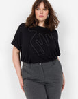 Shirt Plus Size mit Glitzerapplikation