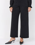 Plus Size Glitzerhose mit weitem Bein
