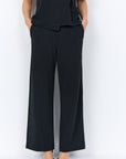 Plus Size Glitzerhose mit weitem Bein
