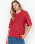 Plus Size Pullover mit 3/4-Ärmeln